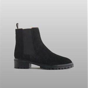 Brand New- Quince Women's Black Suede Chelsea Boots | Size 7 | Never Worn